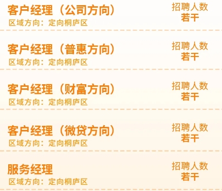 2024年溫州銀行杭州桐廬支行（籌）社會(huì)招聘公告（4.24）